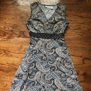 Paisley midi dress